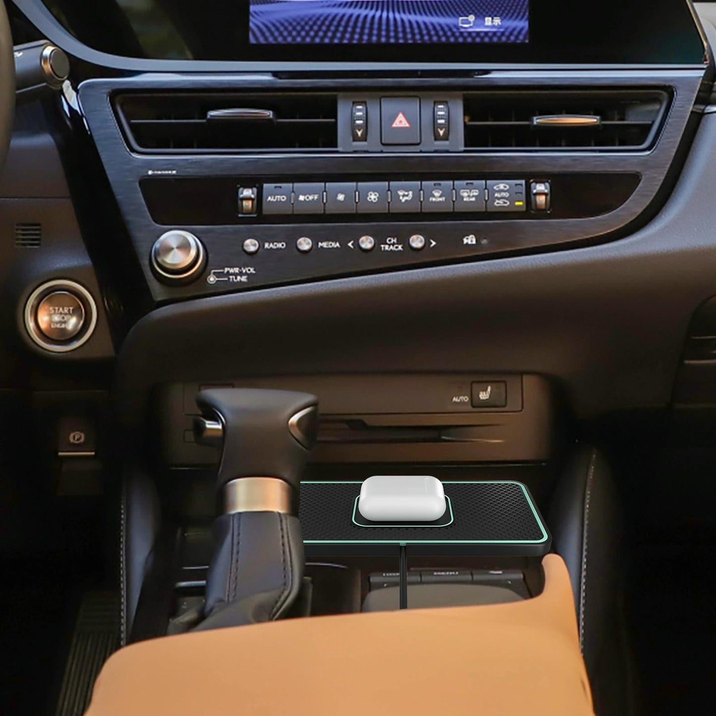 Smart Wireless Car Charger Pad 15W | Anti-Slip Charging for iPhone & AirPods