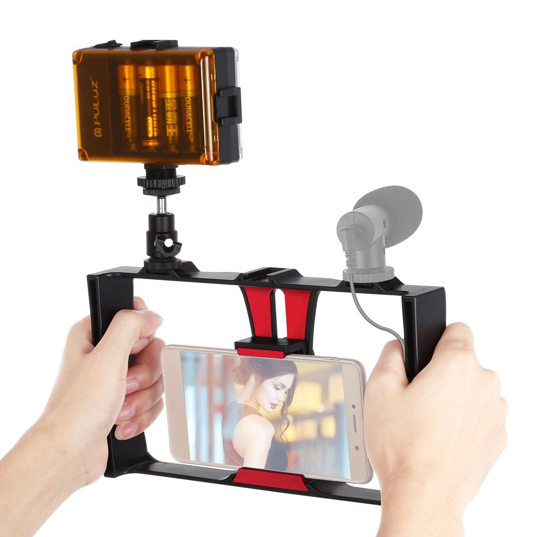 Blue Vlogging Live Broadcast LED Selfie Light Kit with Tripod Head