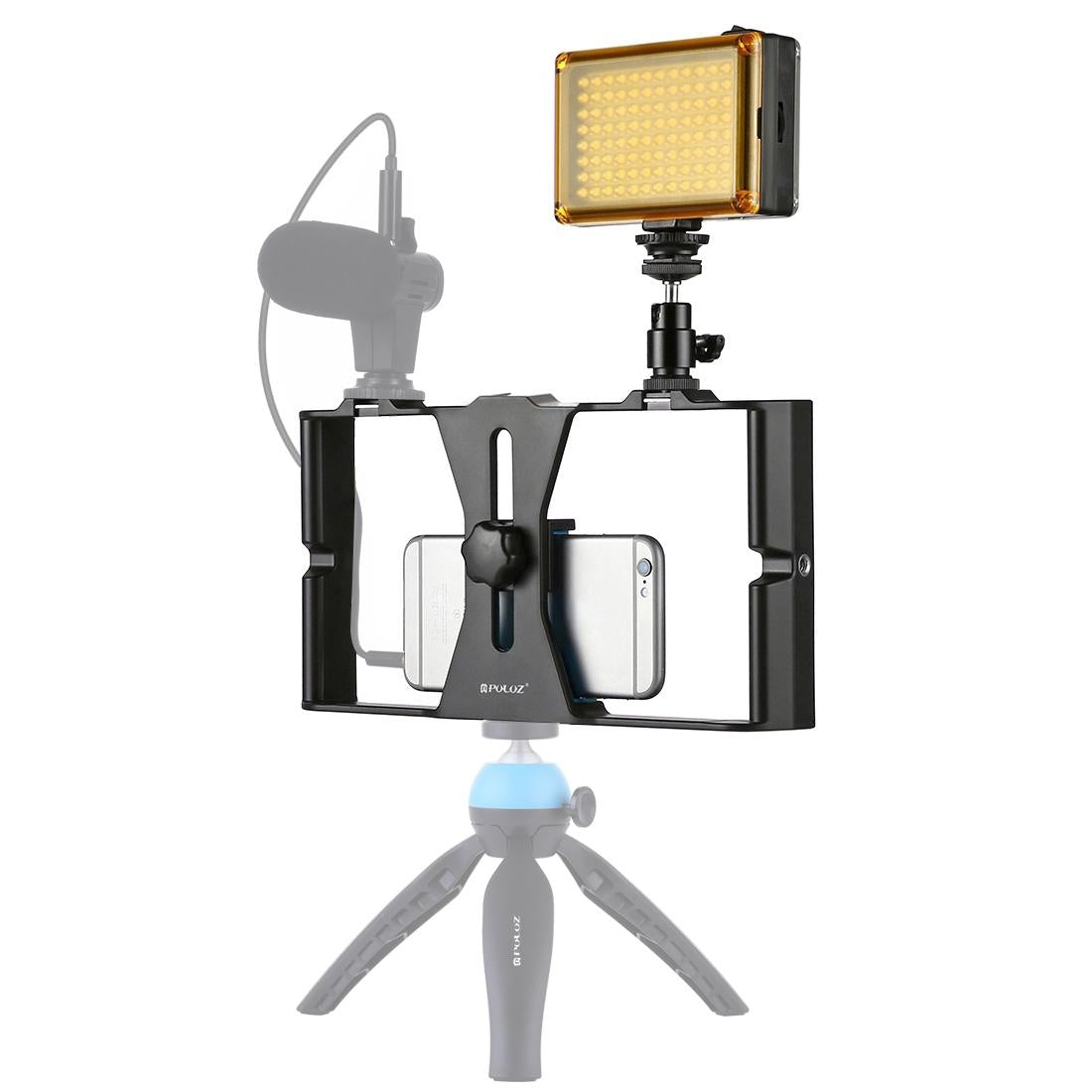 Blue Vlogging Live Broadcast LED Selfie Light Kit with Tripod Head