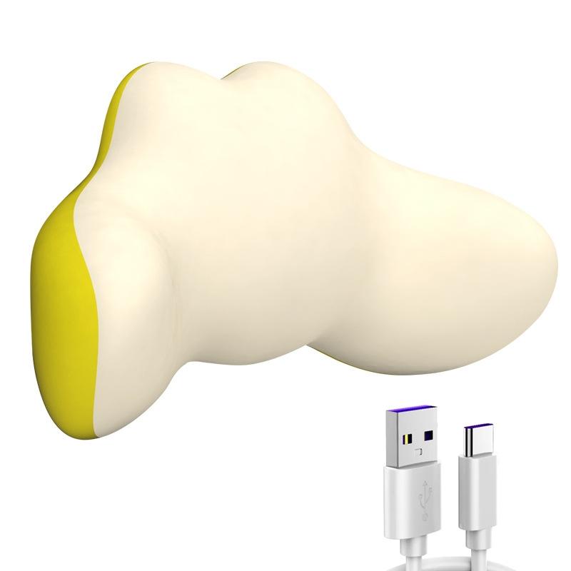 Multi-Function Lumbar Massager Pillow | Hot Compress & Rechargeable Design (Gray)