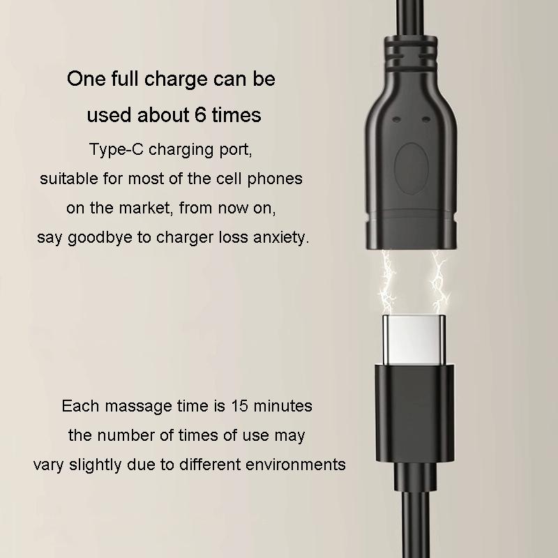 Multi-Function Lumbar Massager Pillow | Hot Compress & Rechargeable Design (Gray)