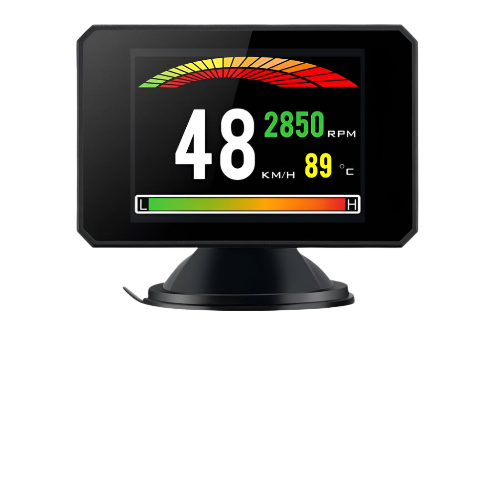 Smart Car HUD Head-Up Display | OBD2 Code Eliminator (Multi-Colour TFT)