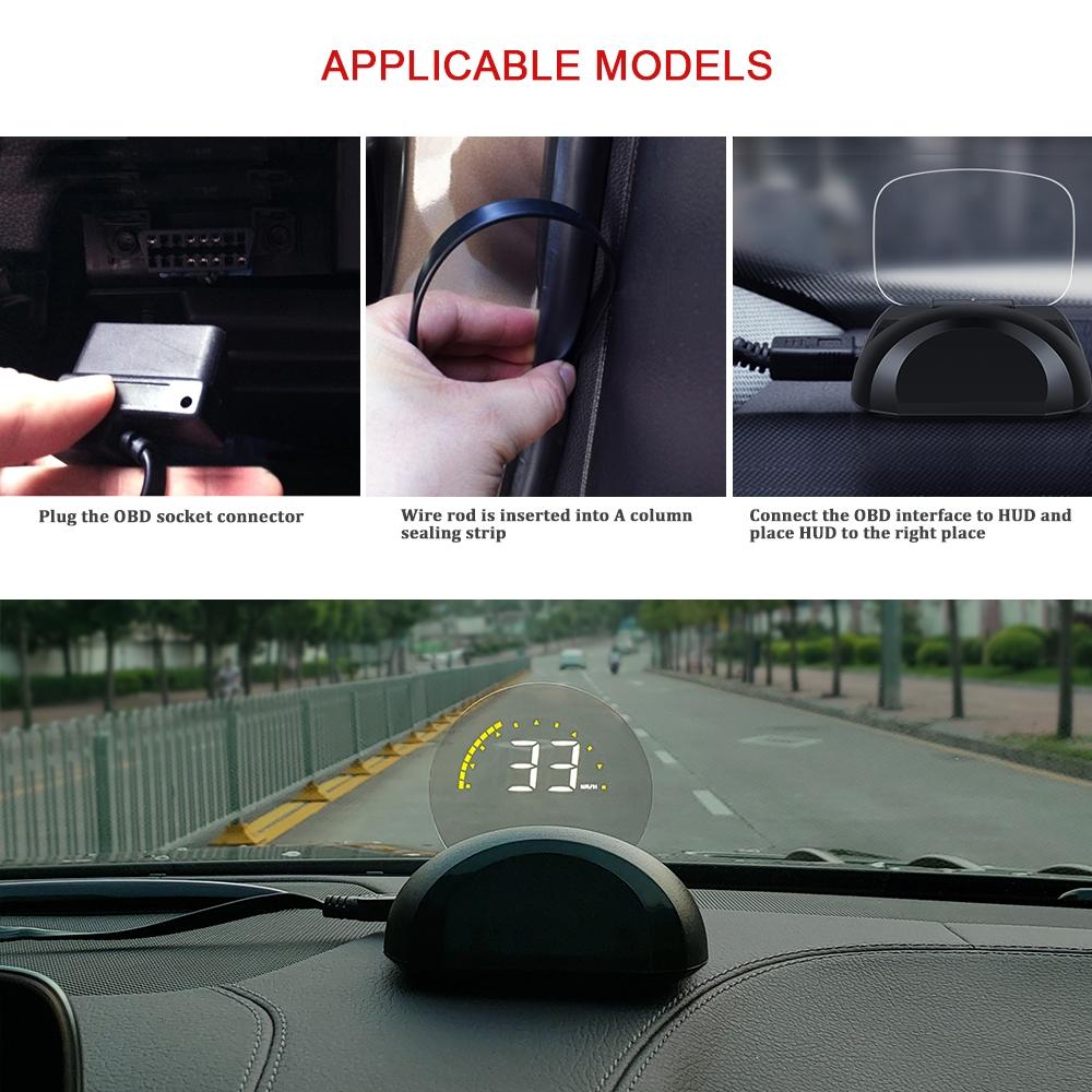 Smart OBD2 Head Up Display 2.6" | Vehicle Speed & Fault Alarm HUD