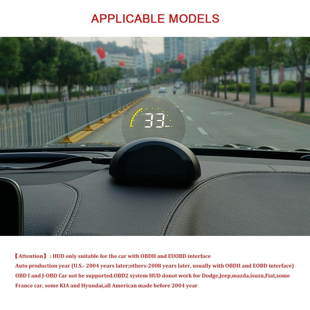 Smart OBD2 Head Up Display 2.6" | Vehicle Speed & Fault Alarm HUD