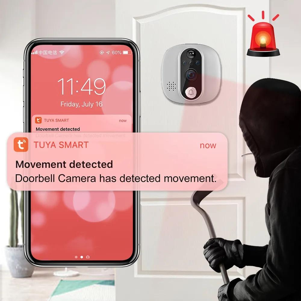 1080P Wifi Smart Doorbell With Motion Detection | 4.3" Visual Display