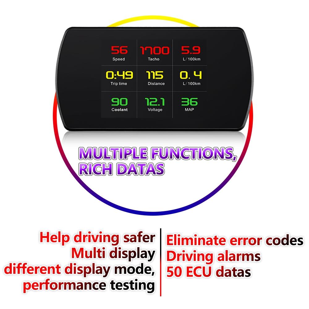 Smart Car HUD Head Up Display | OBD2 Code Eliminator (Multi-Function)