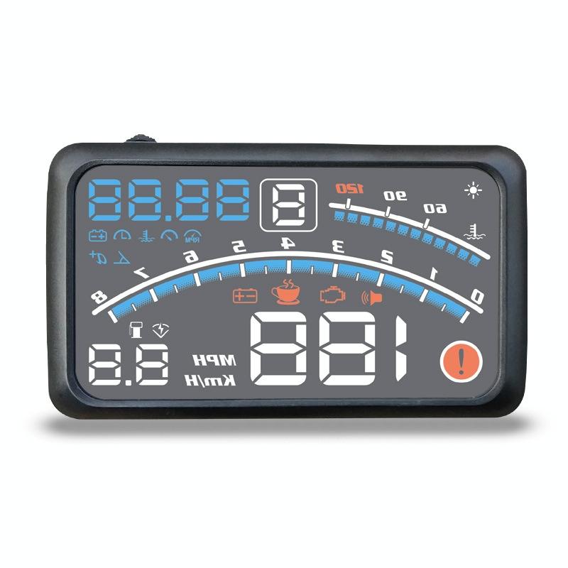 Smart 5.5" OBD HUD Head Up Display | Speed, RPM, Fuel, Alarms