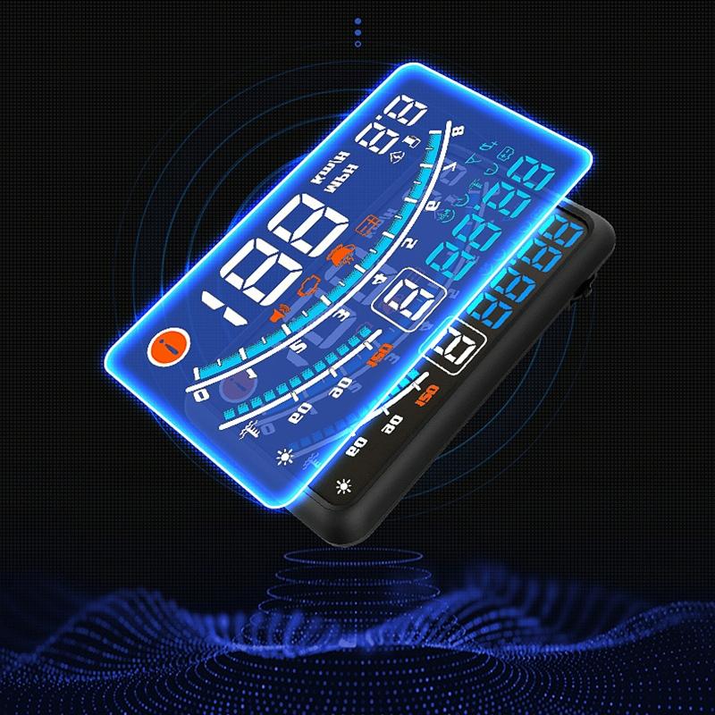 Smart 5.5" OBD HUD Head Up Display | Speed, RPM, Fuel, Alarms