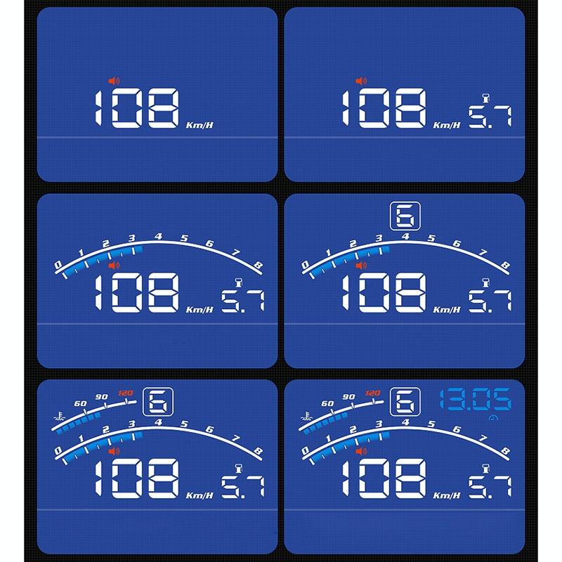 Smart 5.5" OBD HUD Head Up Display | Speed, RPM, Fuel, Alarms