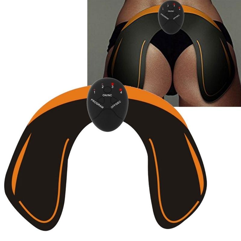 Smart Hip Massager & Trainer Buttock Sticker – Orange/Black