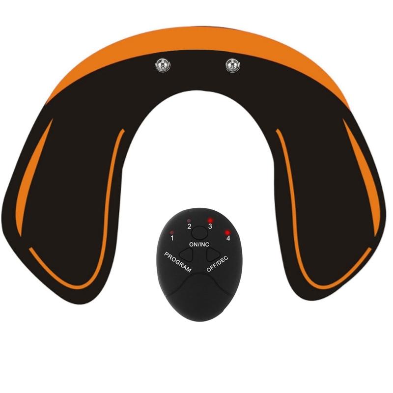 Smart Hip Massager & Trainer Buttock Sticker – Orange/Black