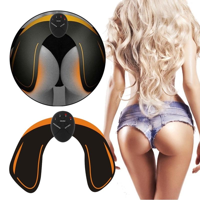 Smart Hip Massager & Trainer Buttock Sticker – Orange/Black