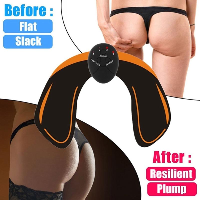 Smart Hip Massager & Trainer Buttock Sticker – Orange/Black
