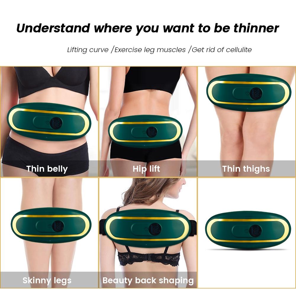 Smart Hot Compress Abdominal Massage Belt | Menstrual Relief (Green)