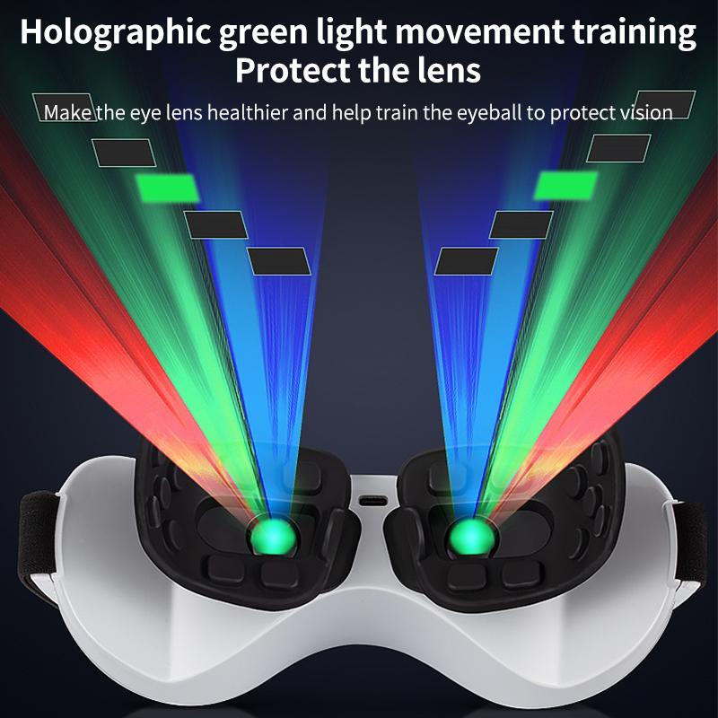 Smart EMS Hot Compress Eye Massager | Multifunction Eye Protector (White)