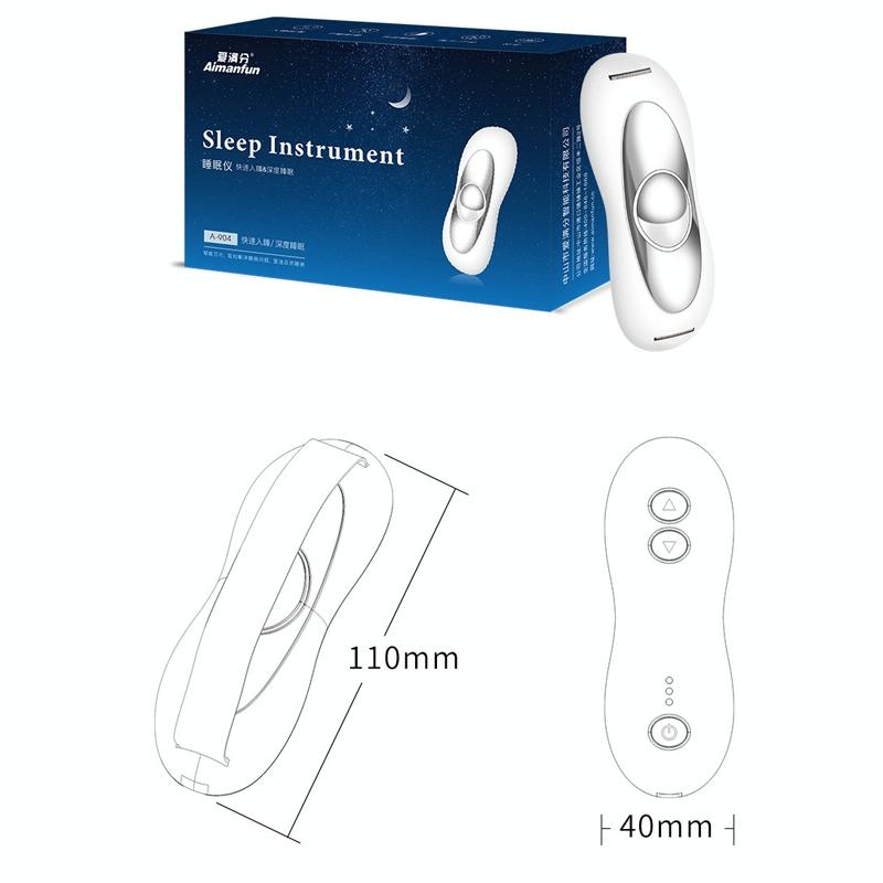 Smart Wireless Sleep Aid Device | Micro-Current Therapy (White)