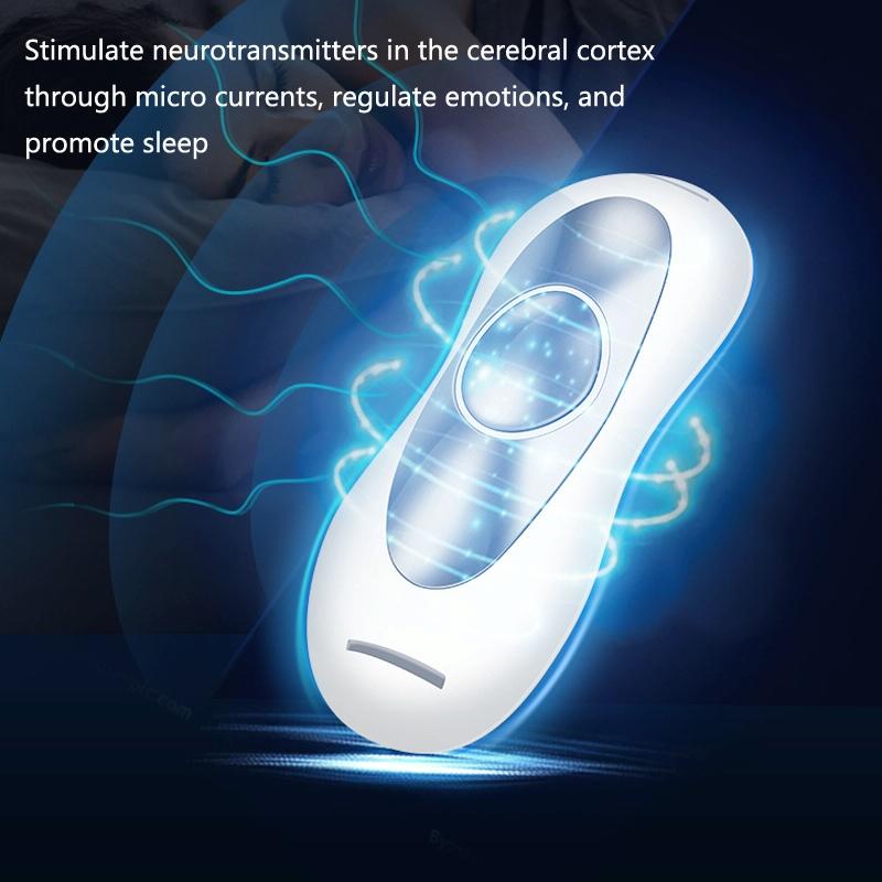 Smart Wireless Sleep Aid Device | Micro-Current Therapy (White)