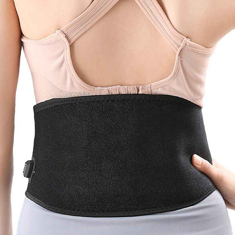 Adjustable USB Heated Waist Belt | Sports Therapy & Lumbar Support (Black)