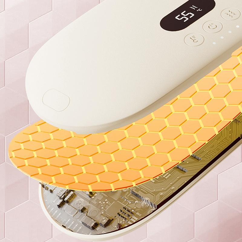 Smart Massage Belt for Abdomen & Waist (Pink) | Electric Heat & 4000mAh