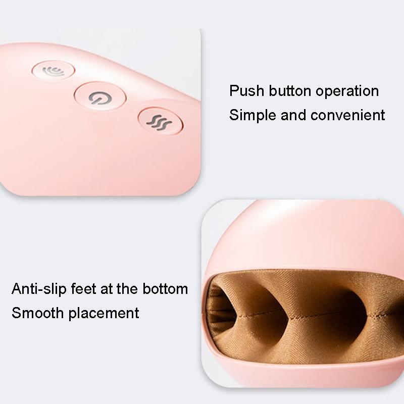 Rechargeable Hot Hand Massager K-901 Electric Airbag Kneading - Pink