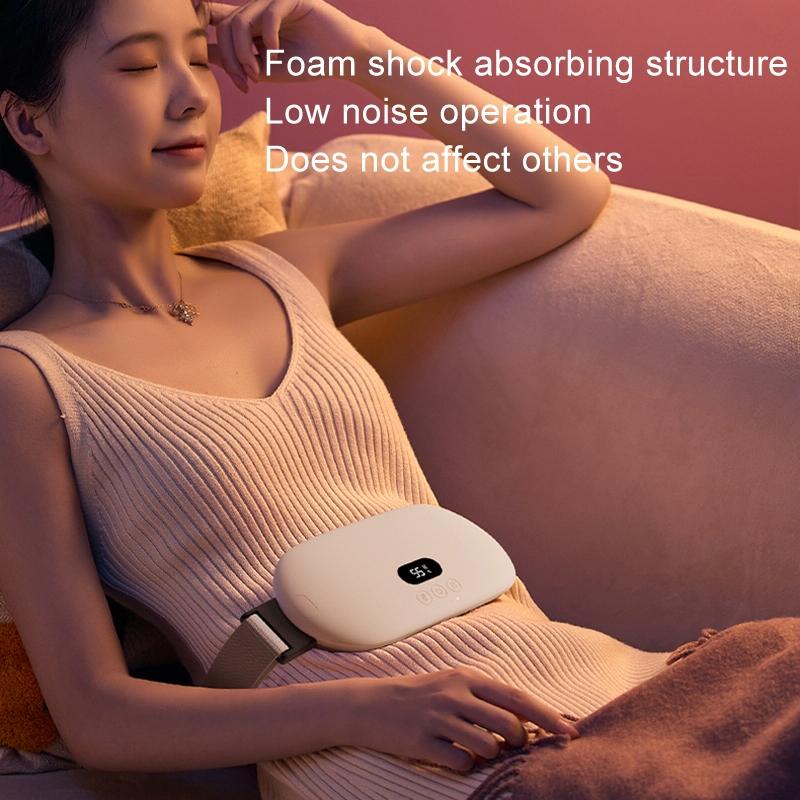 Smart Massage Belt for Abdomen & Waist (Yellow) | Electric Heat & 4000mAh