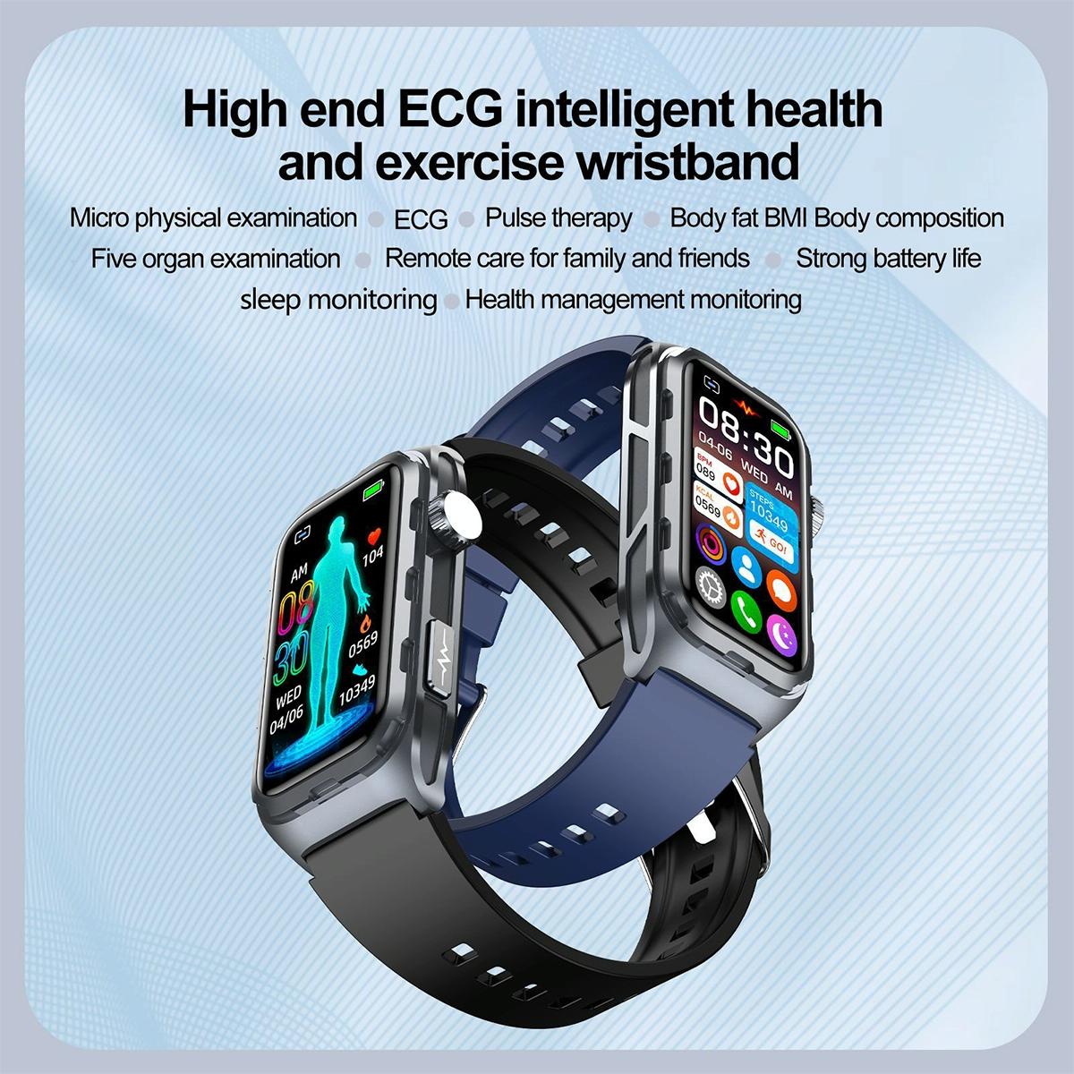 Smart ECG Health Monitoring Watch | IP68 Waterproof