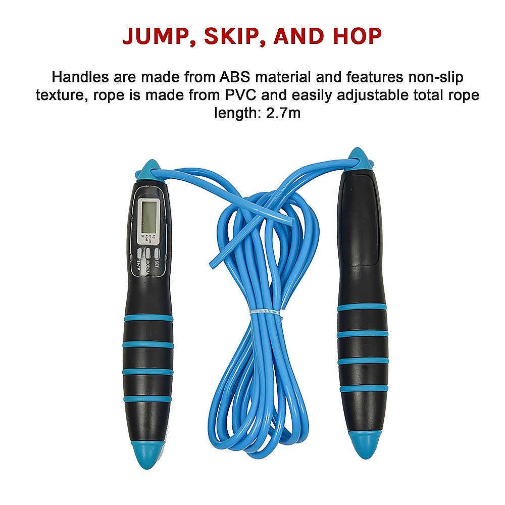Digital LCD Skipping Jump Rope | Blue
