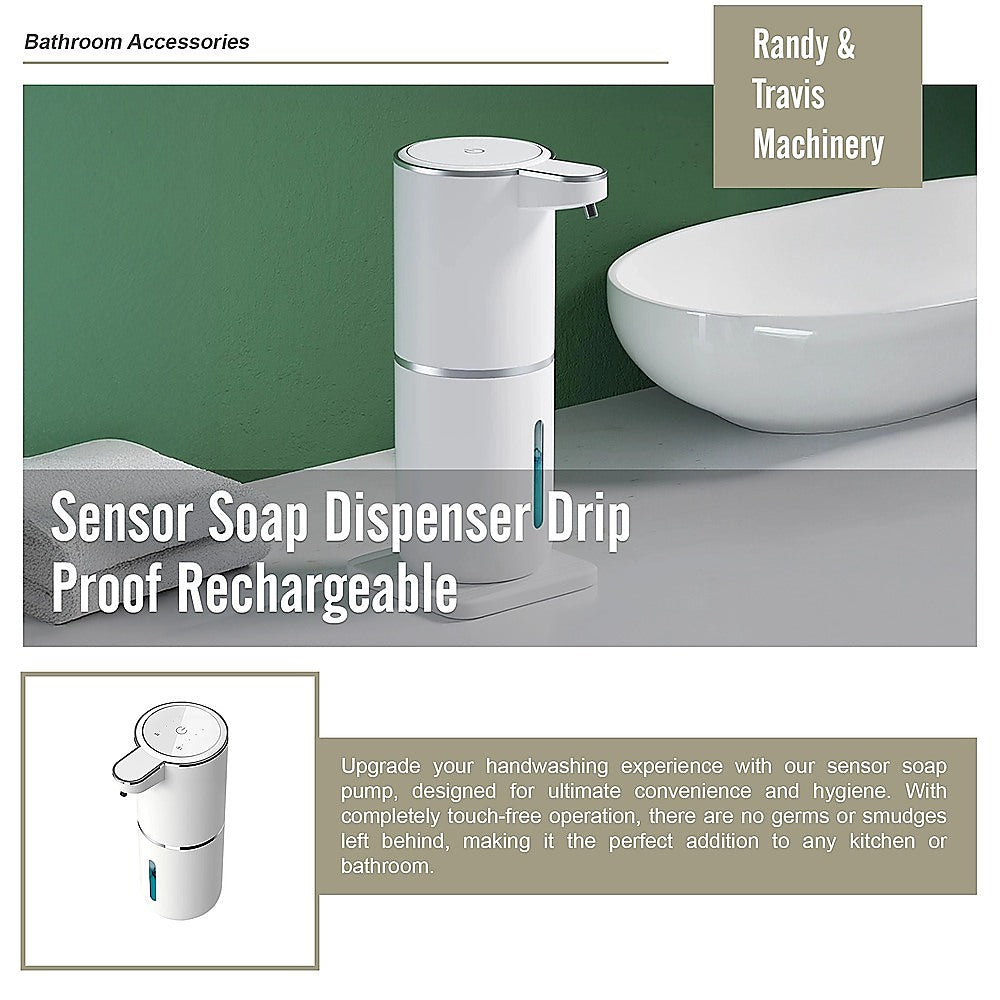 Smart Sensor Soap Dispenser | Drip-Proof Rechargeable (380ml)