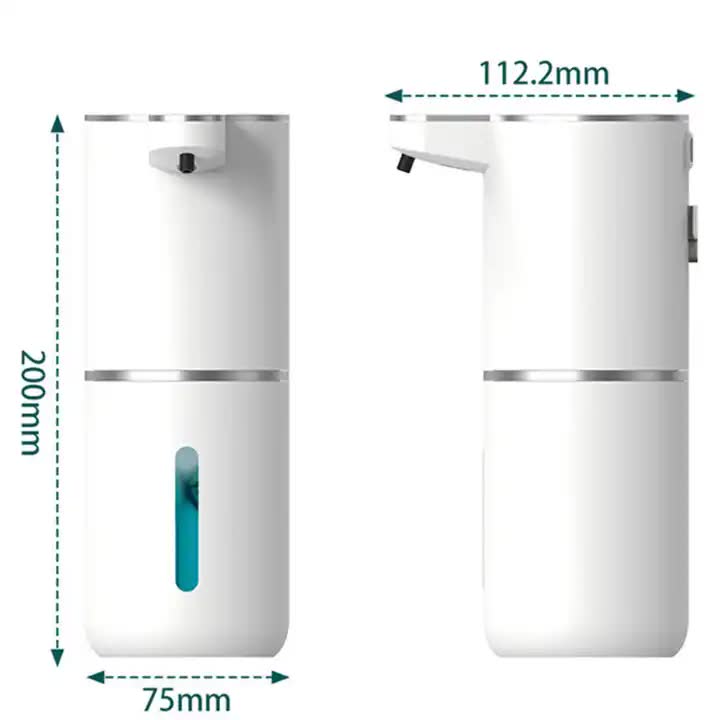 Smart Automatic Foaming Soap Dispenser | Rechargeable Touch Control (White, 380ml)