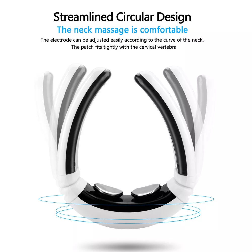 Neck Massager with Pulse Therapy | Intelligent Cervical Massage Device for Pain Relief & Relaxation