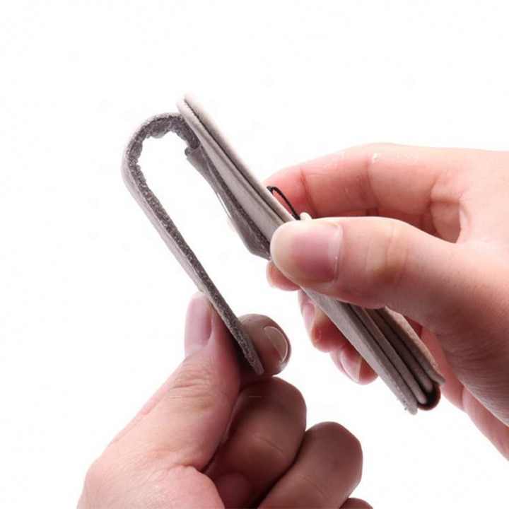 Smart Car Sun Visor Glasses Clip with Card Holder | Multifunctional (Red)