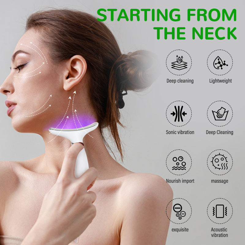 Smart LED Neck Massager with Heat Therapy | 7 Modes USB Rechargeable