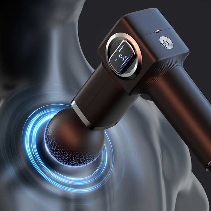 Professional Massage Gun with LCD Display | Red