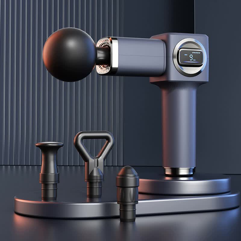 Professional Massage Gun with LCD Display | Blue