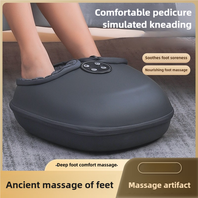 Compact Foot Massager with Heat & 15-Minute Timer | Deep Kneading Therapy