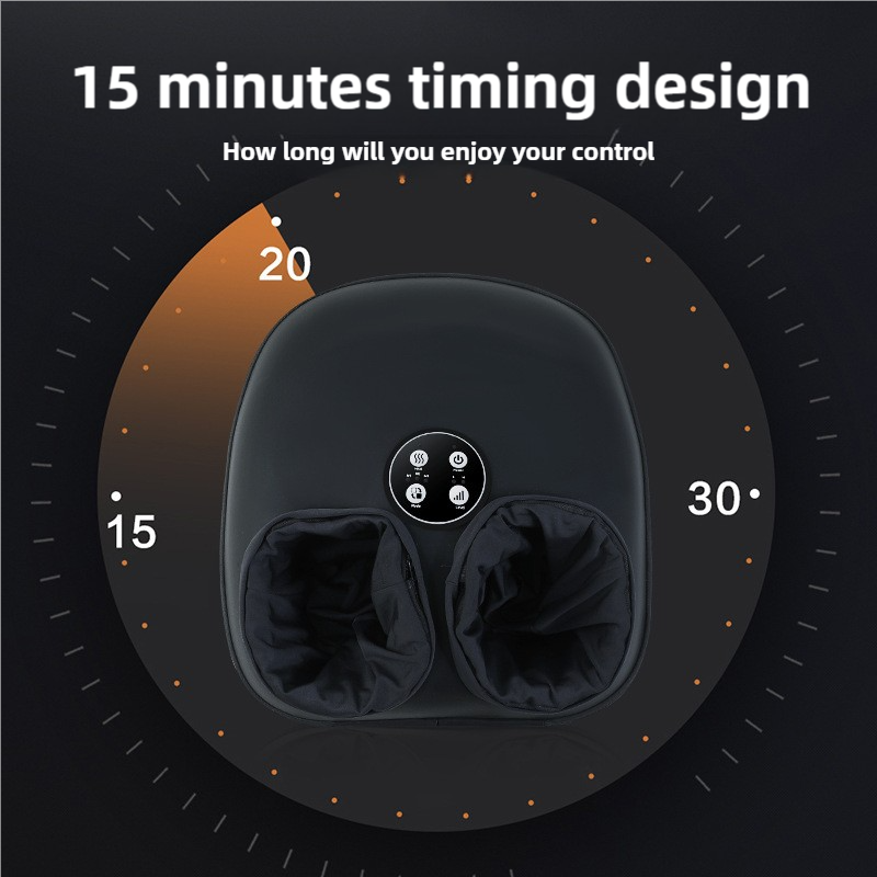 Compact Foot Massager with Heat & 15-Minute Timer | Deep Kneading Therapy