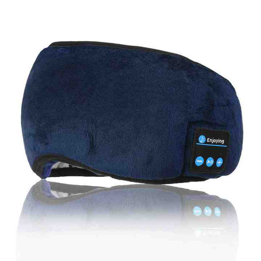 Smart Bluetooth Sleep Eye Mask | Plush Wireless Music Mask (Blue)