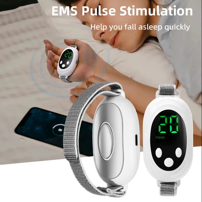 EMS Sleep Aid Device with Pulse Stimulation | Portable Adjustable Sleep Support