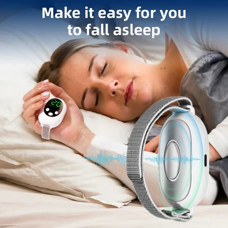 EMS Sleep Aid Device with Pulse Stimulation | Portable Adjustable Sleep Support