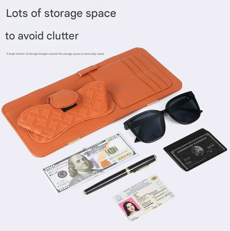 Smart Car Visor Organizer | Sunglasses, Cards & Cash Holder