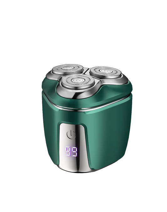 Mini Electric Shaver – Portable & Rechargeable (Green)