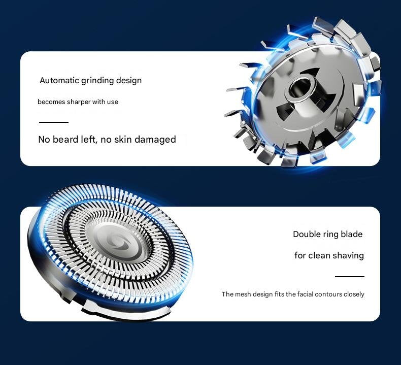 Mini Electric Shaver – Portable & Rechargeable (Green)