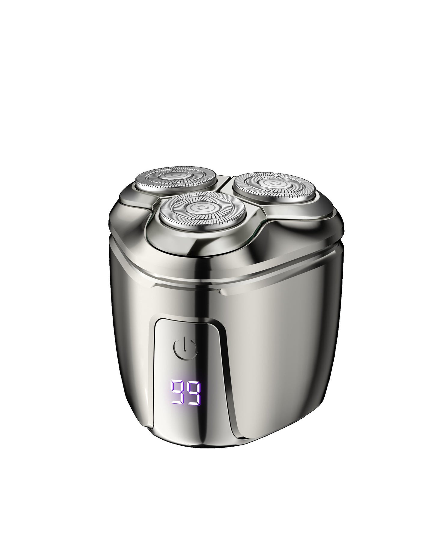 Mini Electric Shaver – Portable & Rechargeable (Silver)