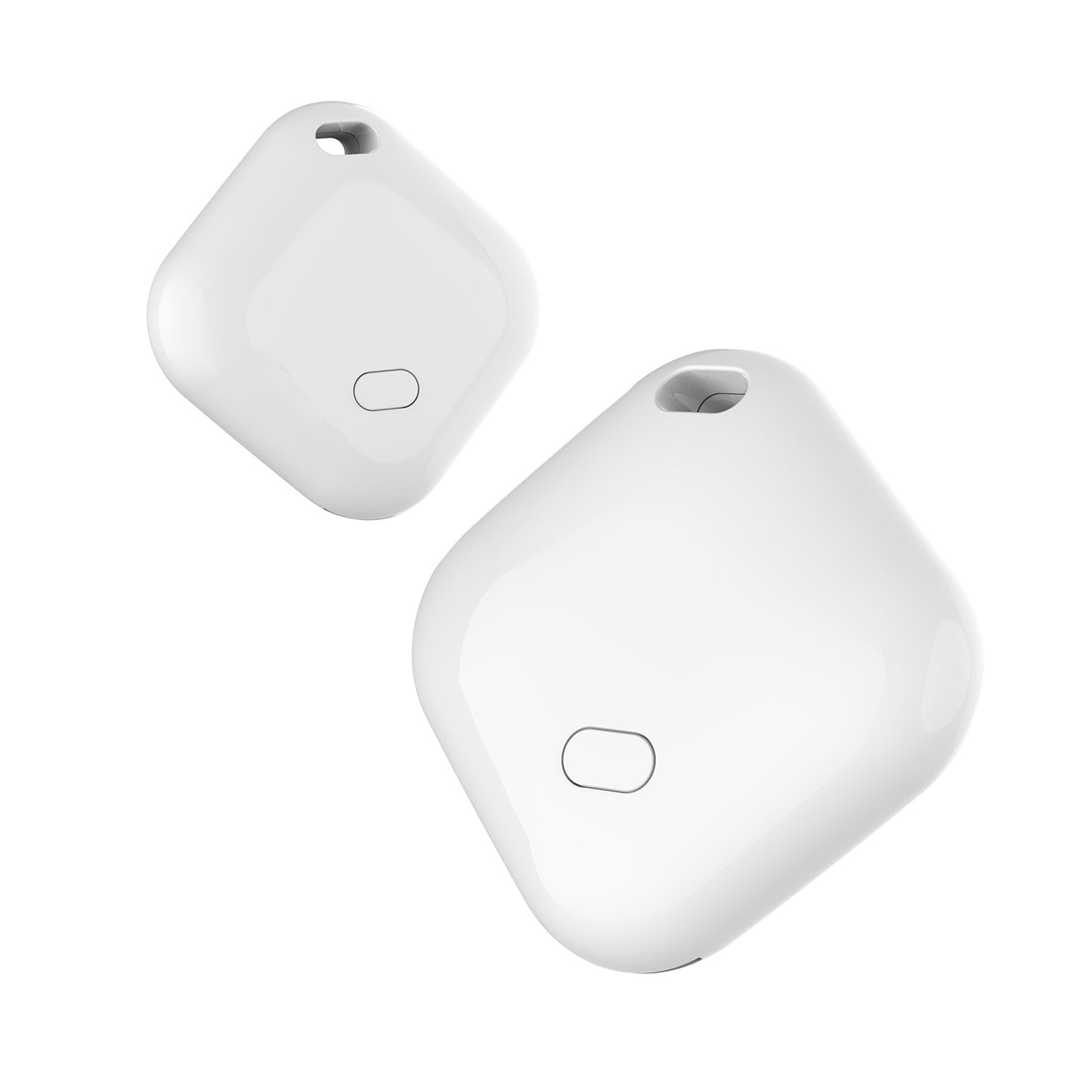 Mini GPS Tracker – Apple Find My Enabled (Square White)