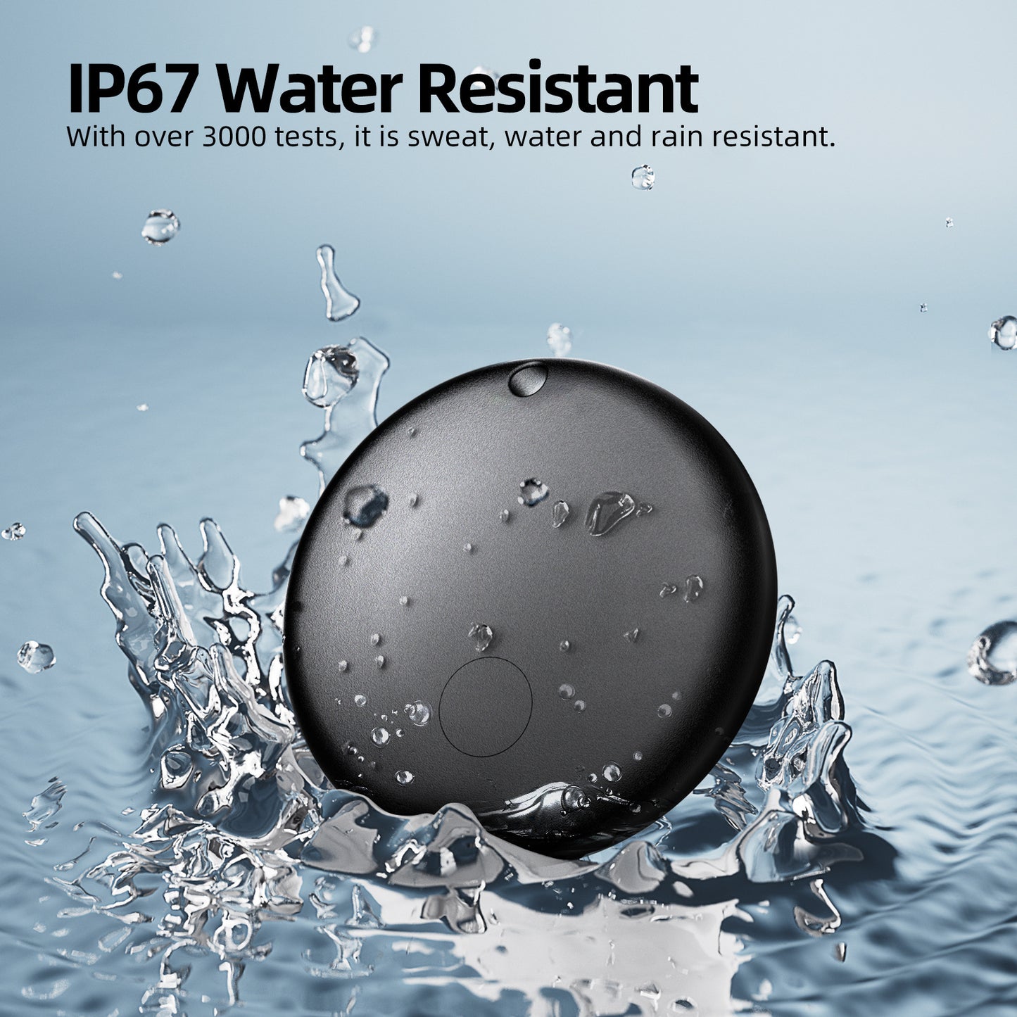 Mini GPS Tracker – Apple Find My Enabled (Square White)