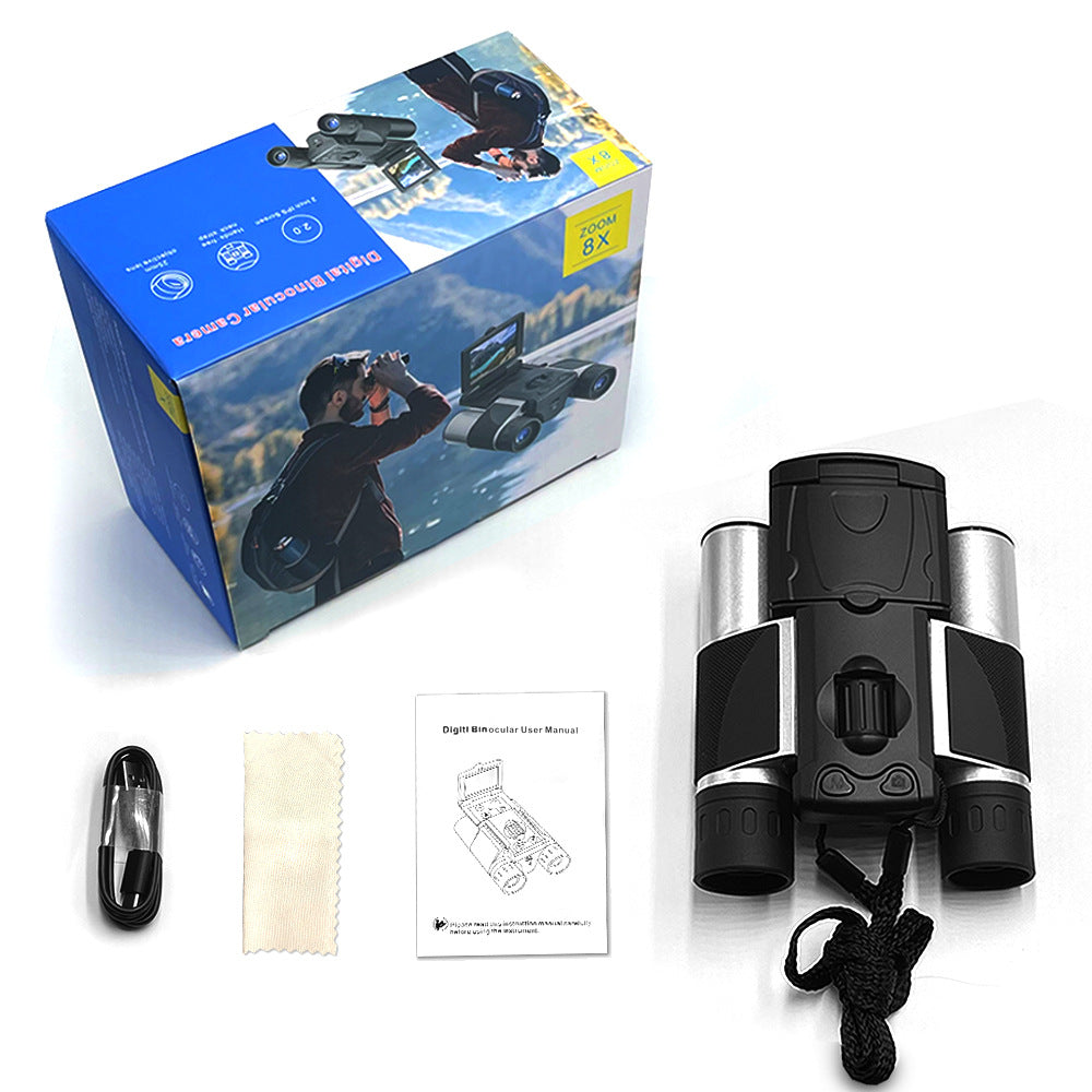 Smart Digital Camera Binoculars | 8X Zoom, LCD Screen & Starlight Night Vision