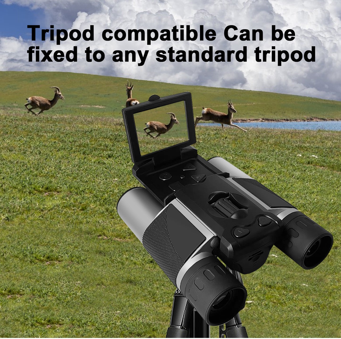 Smart Digital Camera Binoculars | 8X Zoom, LCD Screen & Starlight Night Vision