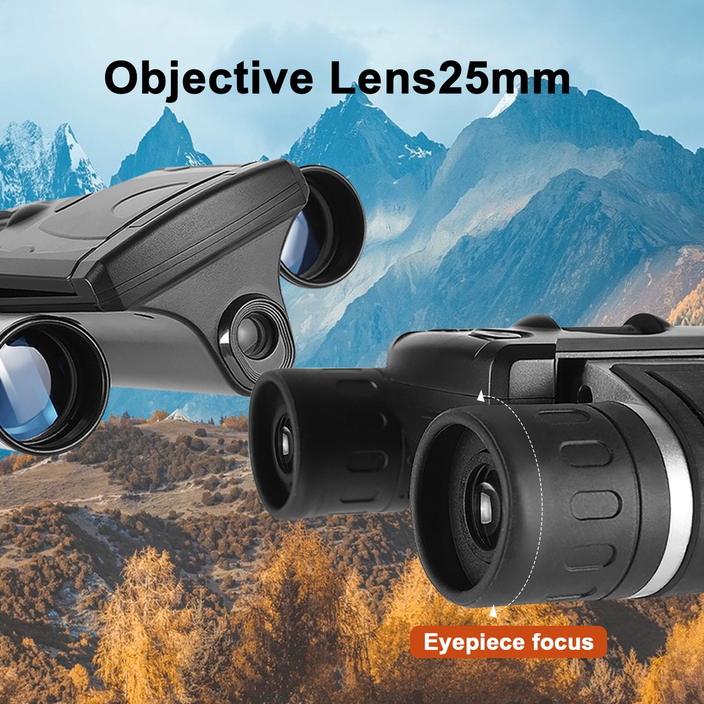 Smart Digital Camera Binoculars | 8X Zoom, LCD Screen & Starlight Night Vision