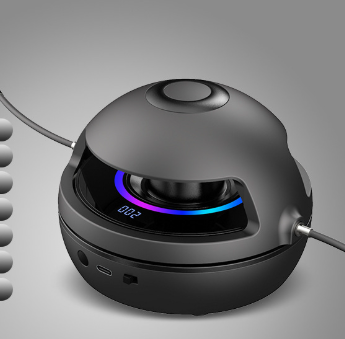 Smart Electric Jump Rope Machine with Bluetooth Music & LED Lights | Black