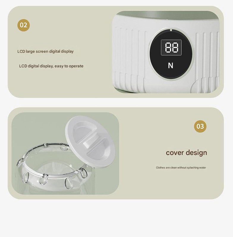 Smart Mini Washing Cup | Portable USB Washing Machine (White)
